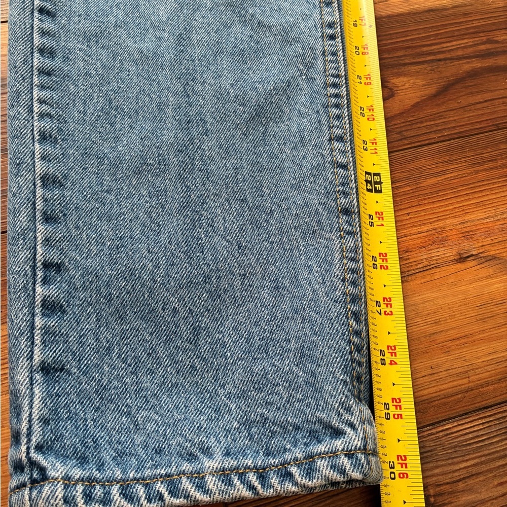 Vintage 90s Lee Women’s Jeans Size 14 Long High Rise Blue Denim USA Made - Picture 7 of 14